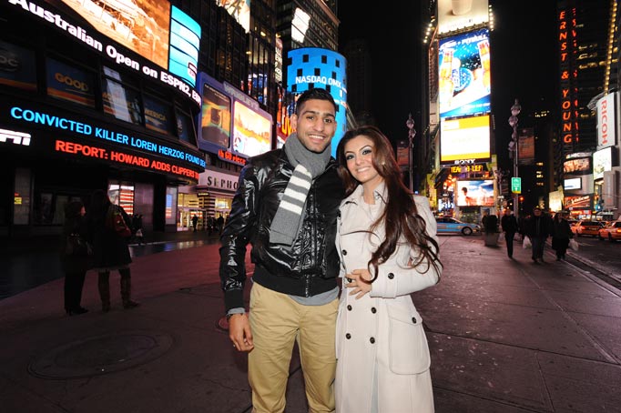 AMIR KHAN AND HIS AMERICAN GIRLFRIEND FARYAL MAKHDOOM