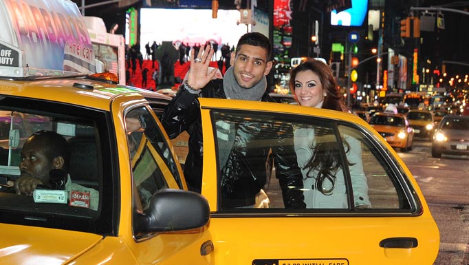 AMIR KHAN AND HIS AMERICAN GIRLFRIEND FARYAL MAKHDOOM