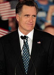 Republican presidential candidate former Massachusetts Gov. Mitt Romney