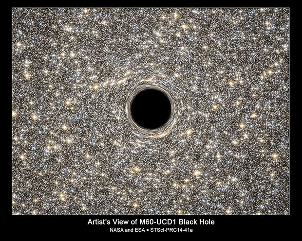  Artist's impression of a black hole