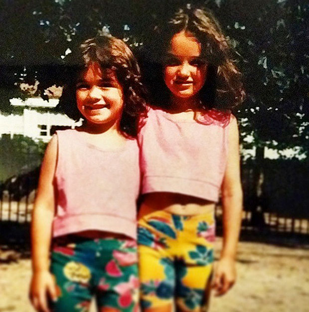 Rita Ora and Elena as children