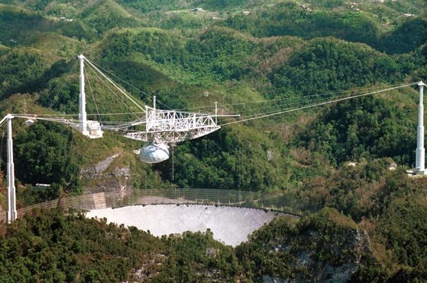  The Arecibo Observatory is hidden in the rolling hills of Puerto Rico