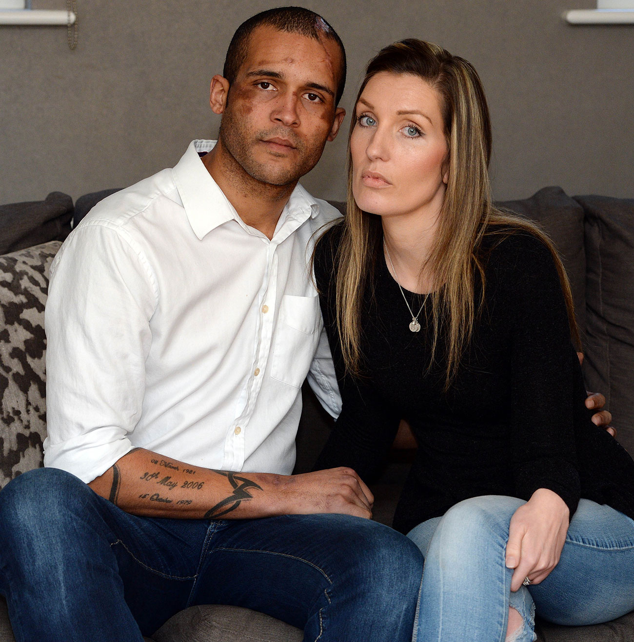 Former football star Clarke Carlisle with his Wife Gemma.