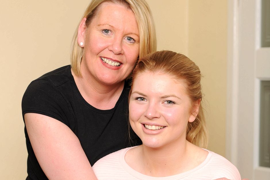 Beth with her proud mum, Jane