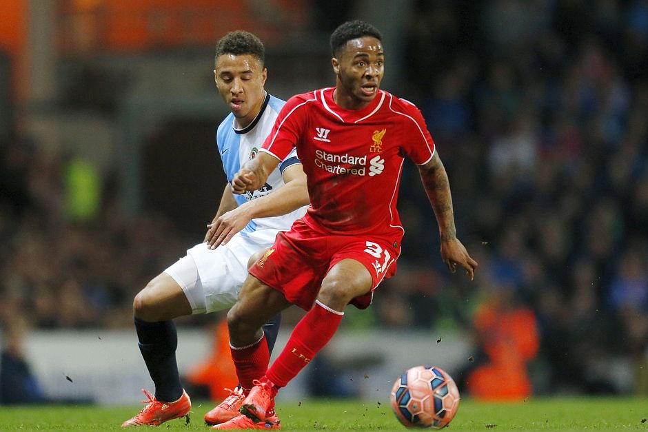 Raheem in action for Liverpool