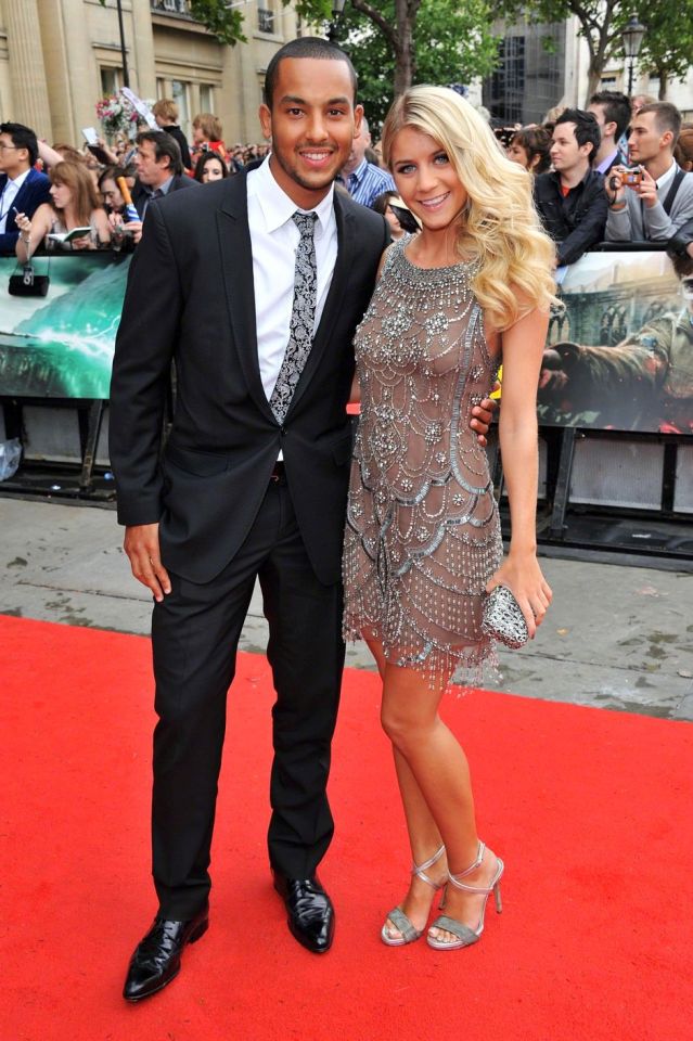 Arsenal's Theo Walcott and Melanie Slade make rare red carpet appearance