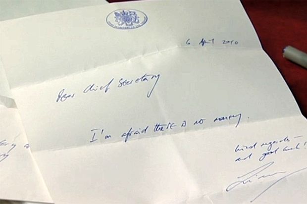 Infamous note left by former Labour Treasury Minister Liam Byrne