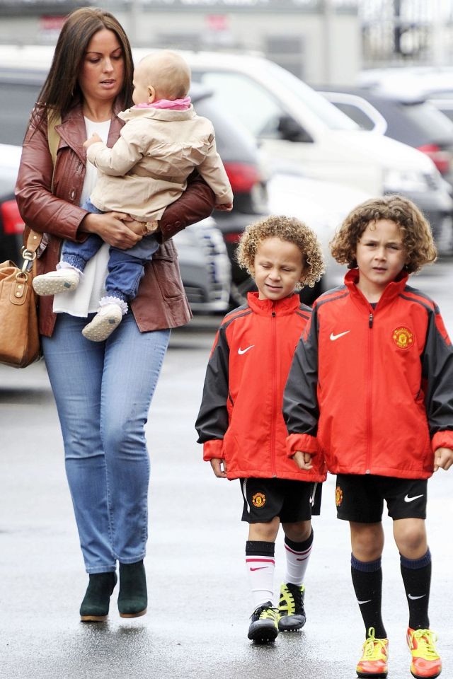  Rebecca with her and Ferdinand's three children in 2012