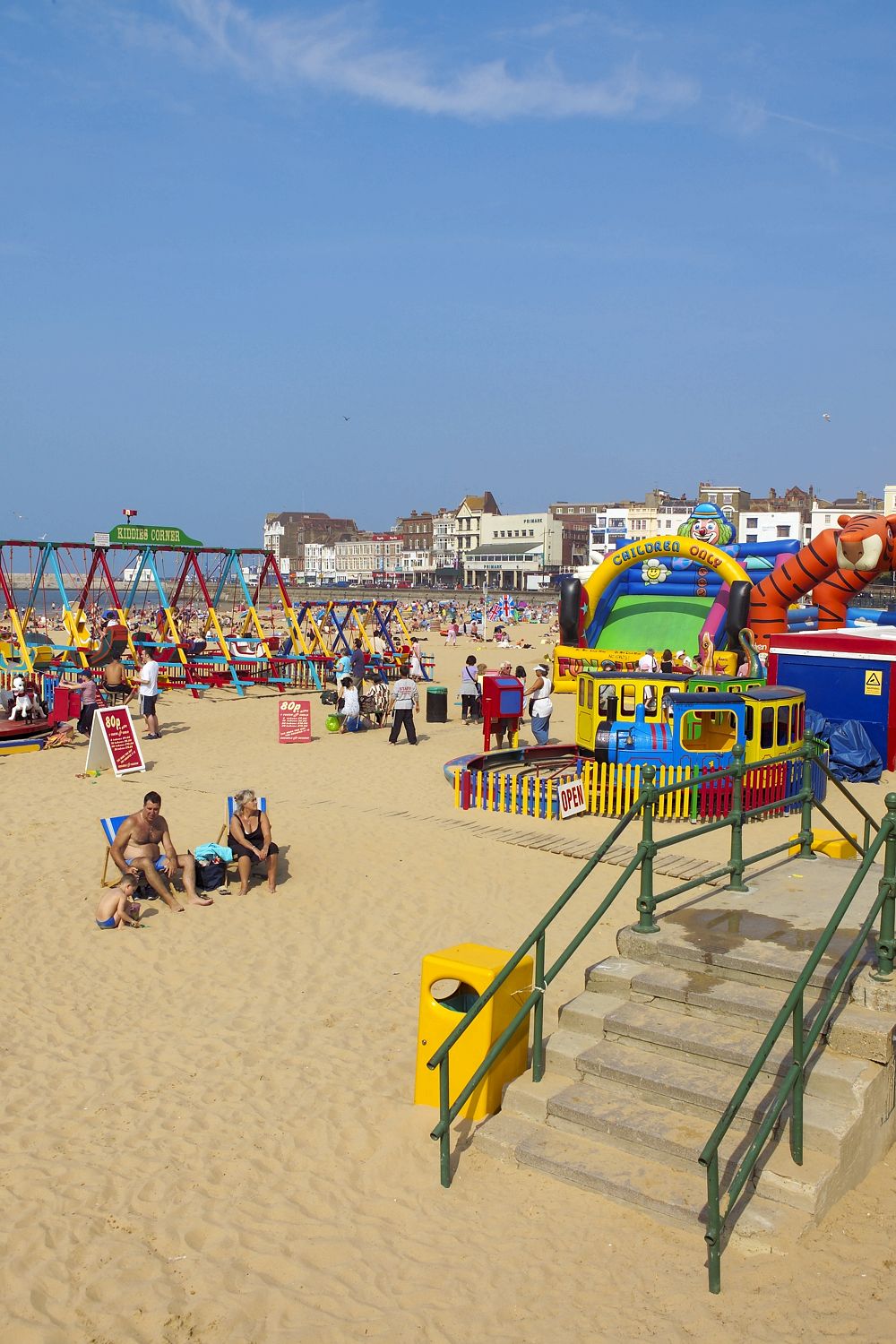 Margate beach, close to the quake epicentre