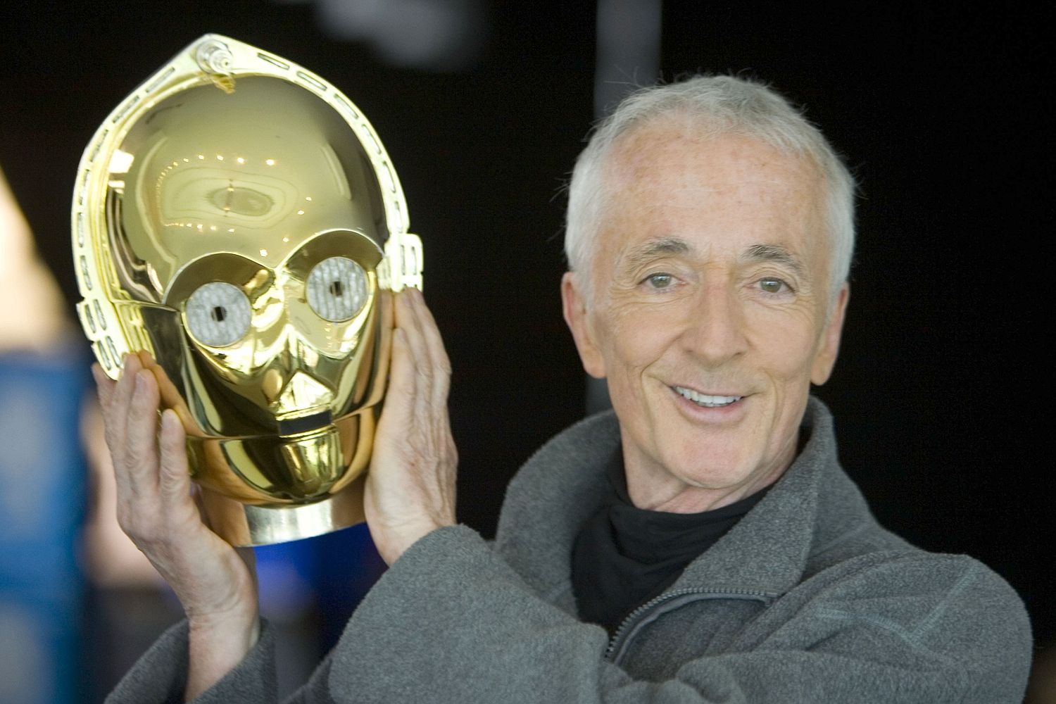 Anthony Daniels is the man behind the gold mask