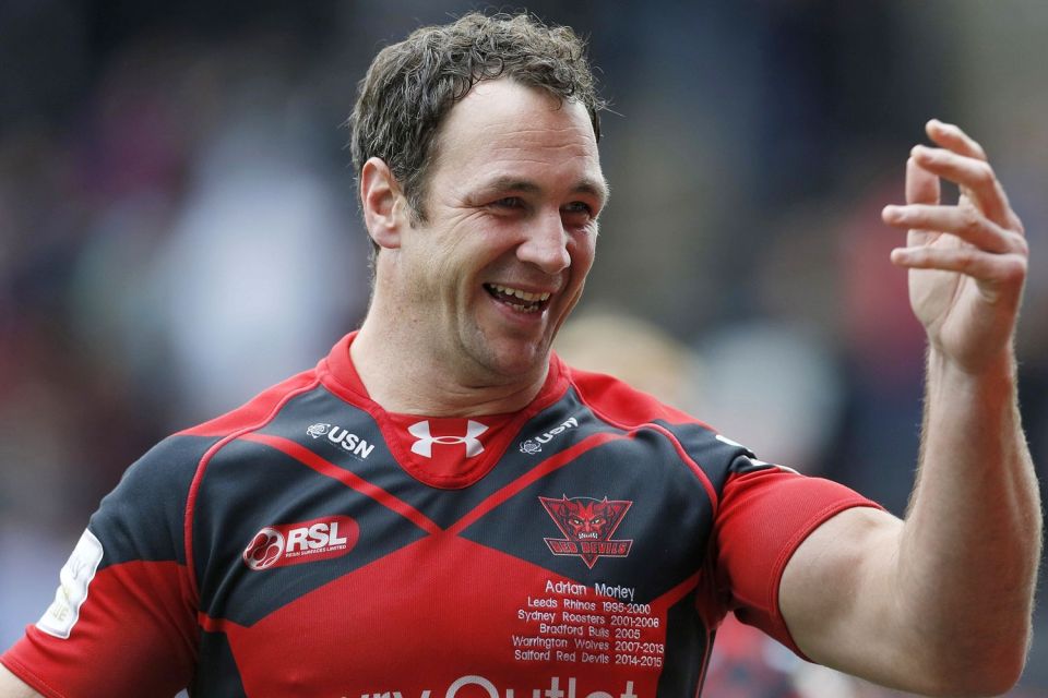 Adrian Morley bowed out of rugby league