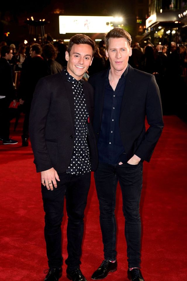 Newly engaged ... Tom Daley and Dustin Lance Black 