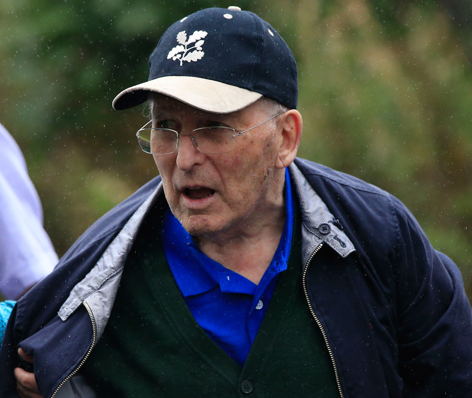 Lord Greville Janner arrives at a house after appearing at Westminster Magistrates' Court in London, Britain August 14, 2015. An aging and infirm member of Britain's House of Lords finally appeared in court on Friday over historical child sex abuse allegations, despite his lawyers repeatedly arguing he was too ill to attend. Janner, 87, a former Labor member of parliament and ex-president of the Board of Deputies of British Jews, is accused of 22 offenses in the 1960s, 70s and 80s. He denies the charges