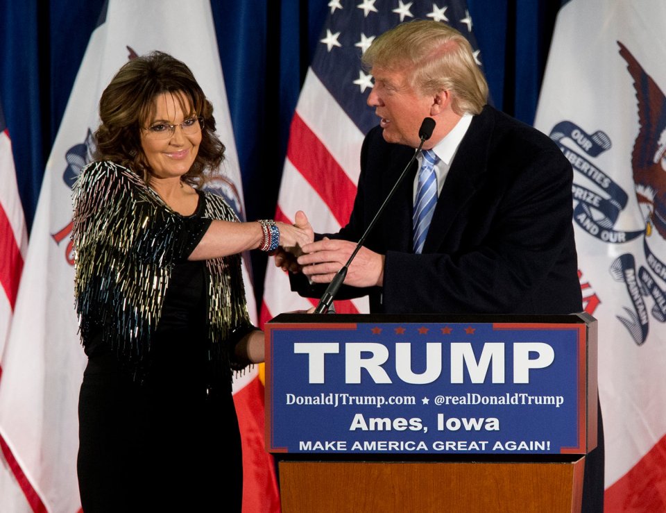  Chief among those is Sarah Palin, who has been an outspoken supporter of Trump throughout his campaign