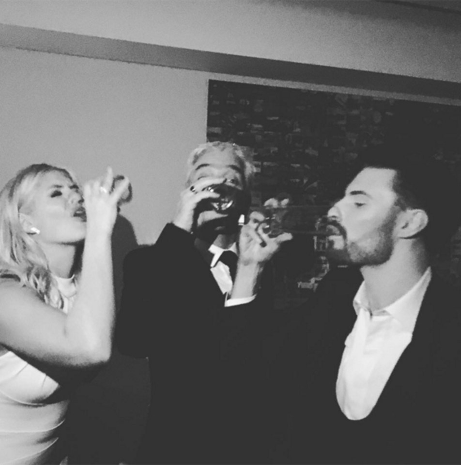  Holly and Phil downed pints with Rylan