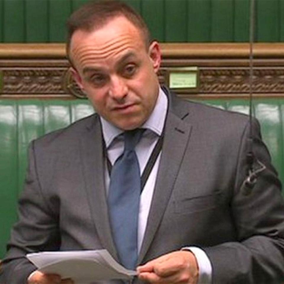  Tory MP Stephen Phillips ... pictured in the House of Commons before announcing shock resignation