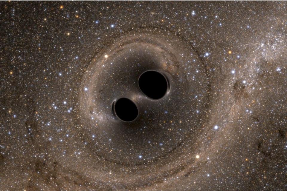  Collison of two black holes provided proof of the existence of gravitational waves