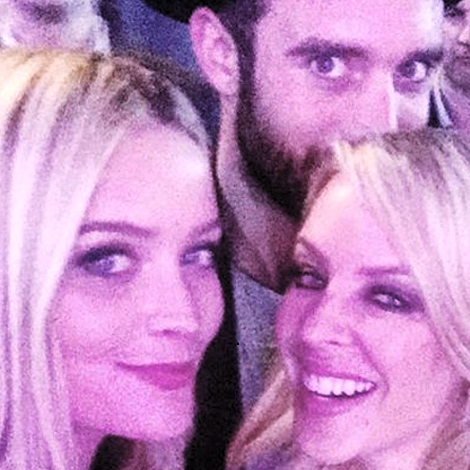 Party time ... Twitter selfie with Laura Whitmore