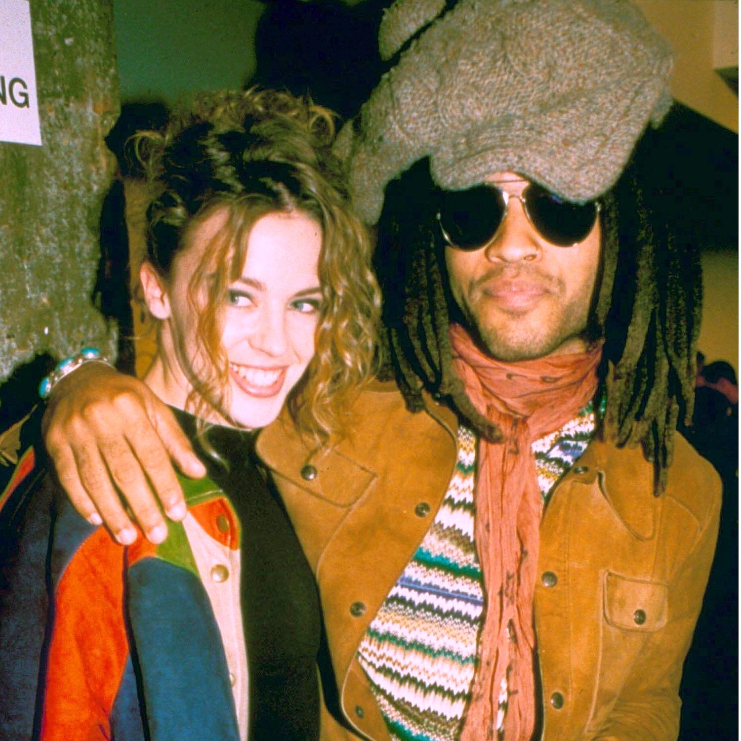 Rocky ... Aussie Kylie with Lenny Kravitz