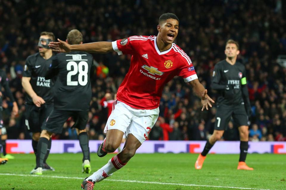  Rashford's fairy tale began with two goals on debut against FC Midtjylland