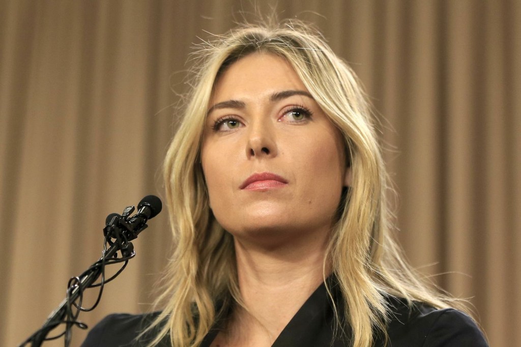  Russian tennis star Maria Sharapova tested positive for Meldonium