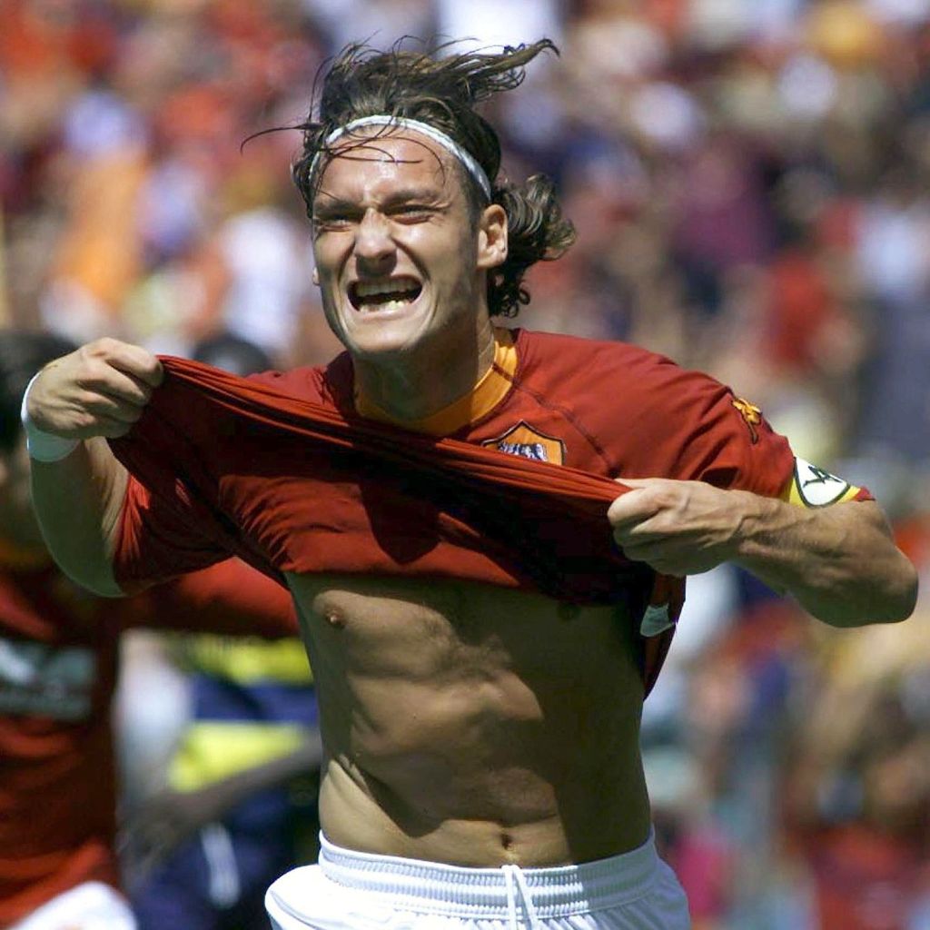 Passion etched on his face: the iconic image of Francesco Totti celebrating his title-clinching goal against Parma 