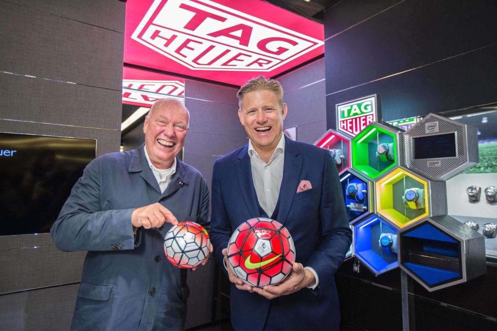  Peter Schmeichel was also in attendance as TAG Heuer were unveiled as new official timekeeper