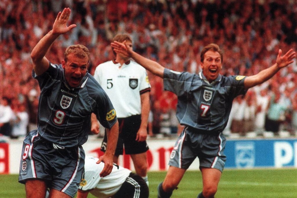  Shearer won the golden boot as England came so close at Euro 96