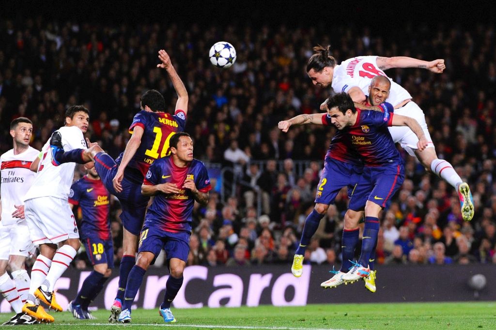  Zlatan Ibrahimovic and co put on a valiant effort but were eventually eliminated by Barcelona as they join the big time