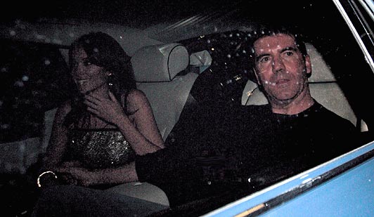 Simon Cowell and Dannii Minogue