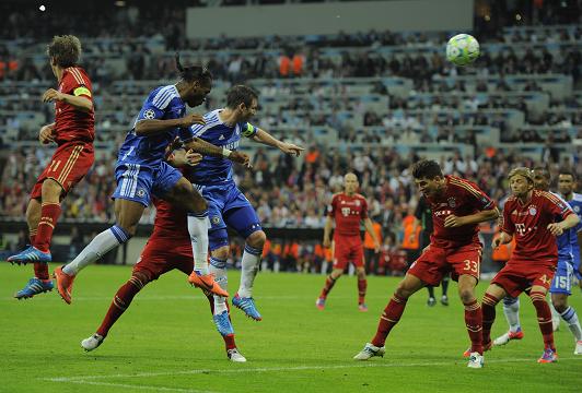 DROG OF WAR ... Didier Drogba scores Chelsea's equalising goal