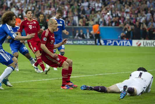 SPOT ON ... Petr Cech gathers the ball after saving Arjen Robben's extra-time penalty