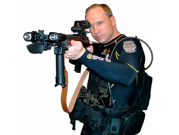 A picture of Anders Behring Breivik