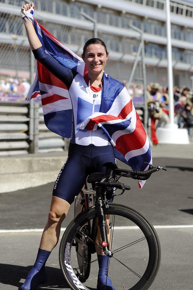 Sarah Storey celebrates