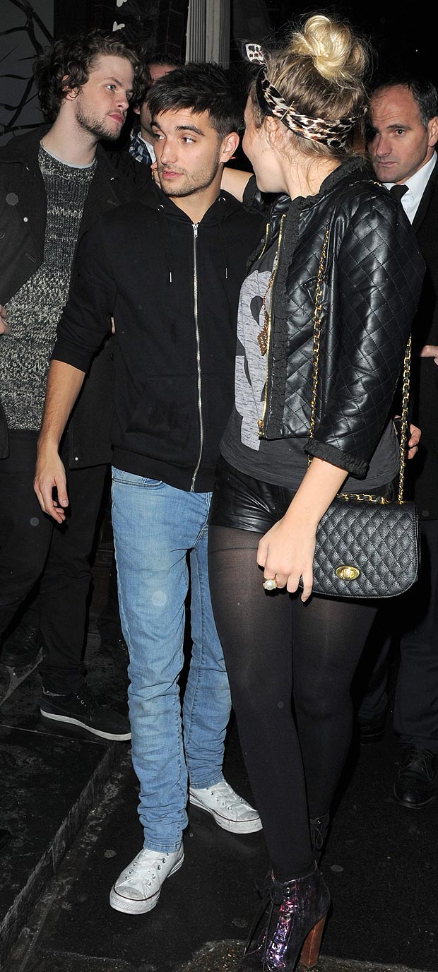 om Parker from The Wanted seen leaving Mahiki club in London with a girl.