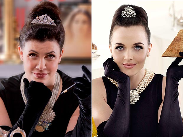 Kirstie Allsopp, and Victoria Pendleton as audrey hepburn