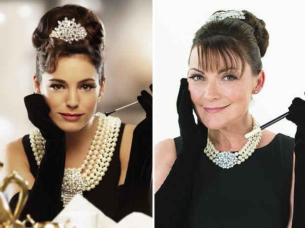 Kelly Brook, Lorraine Kelly as Audrey Hepburn