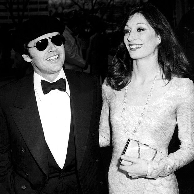 No Merchandising. Editorial Use Only. No Book Cover Usage Mandatory Credit: Photo by REX/Everett Collection (404156m) Jack Nicholson, Anjelica Huston - 1974 75TH ANNIVERSARY OF THE OSCARS - THE AWARDS