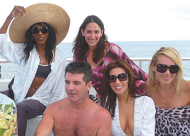 Simon Cowell and Sinitta