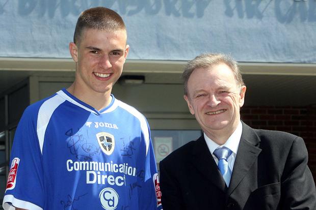 Aaron Ramsey with short hair in his first spell with Cardiff