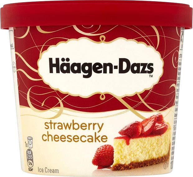 HaagenDazs Strawberry Cheesecake mini tub