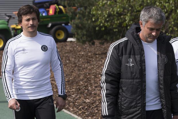  Jose Mourinho with his assistant Rui Faria during their first spell at Chelsea