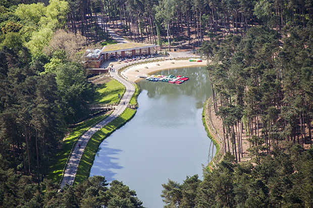 Undated Center Parcs handout photo of their new holiday village in Woburn Forest, Bedfordshire, which welcomes its first guests today in a move likely to inject more than Â£20 million a year into the local economy.