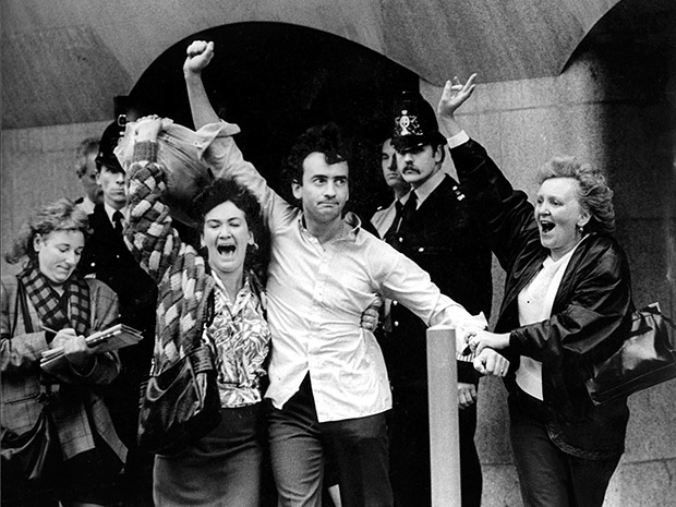 Gerry Conlon is released from prison in 1989