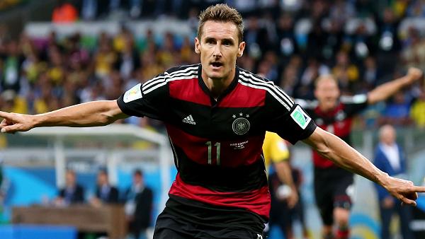 Klose scores a record 16th World Cup goal