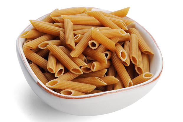 Dried wholemeal penne pasta