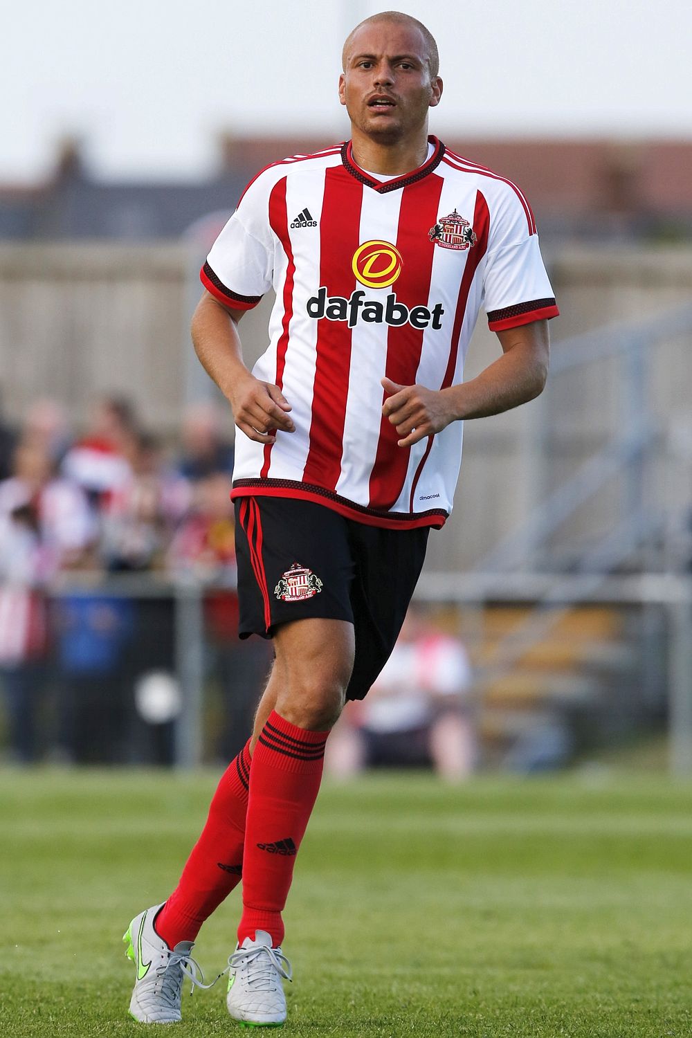 Kicks . . . Wes in action for Sunderland