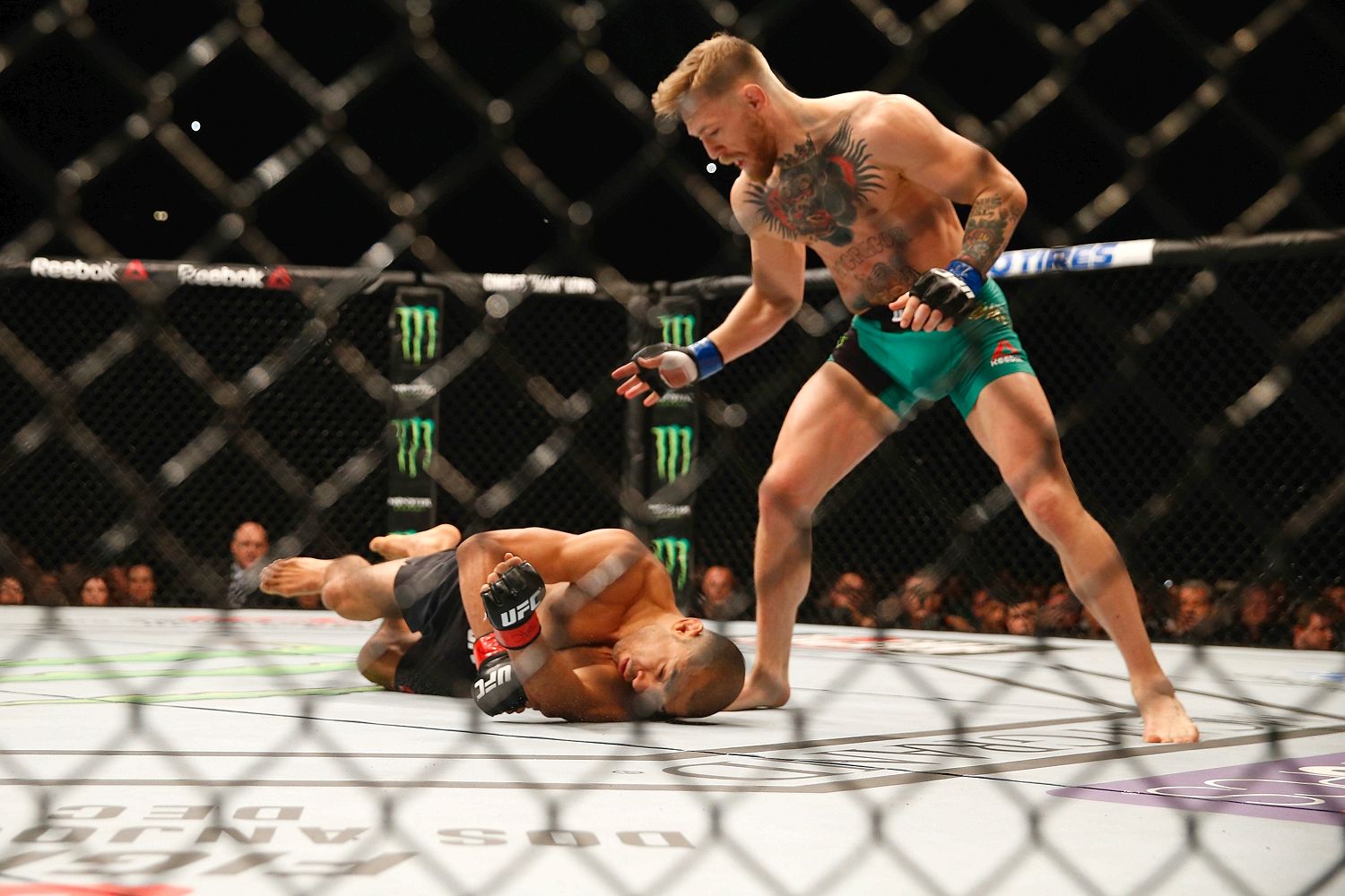 KO king: Conor McGregor laid out Jose Aldo in just 13 seconds at UFC 194