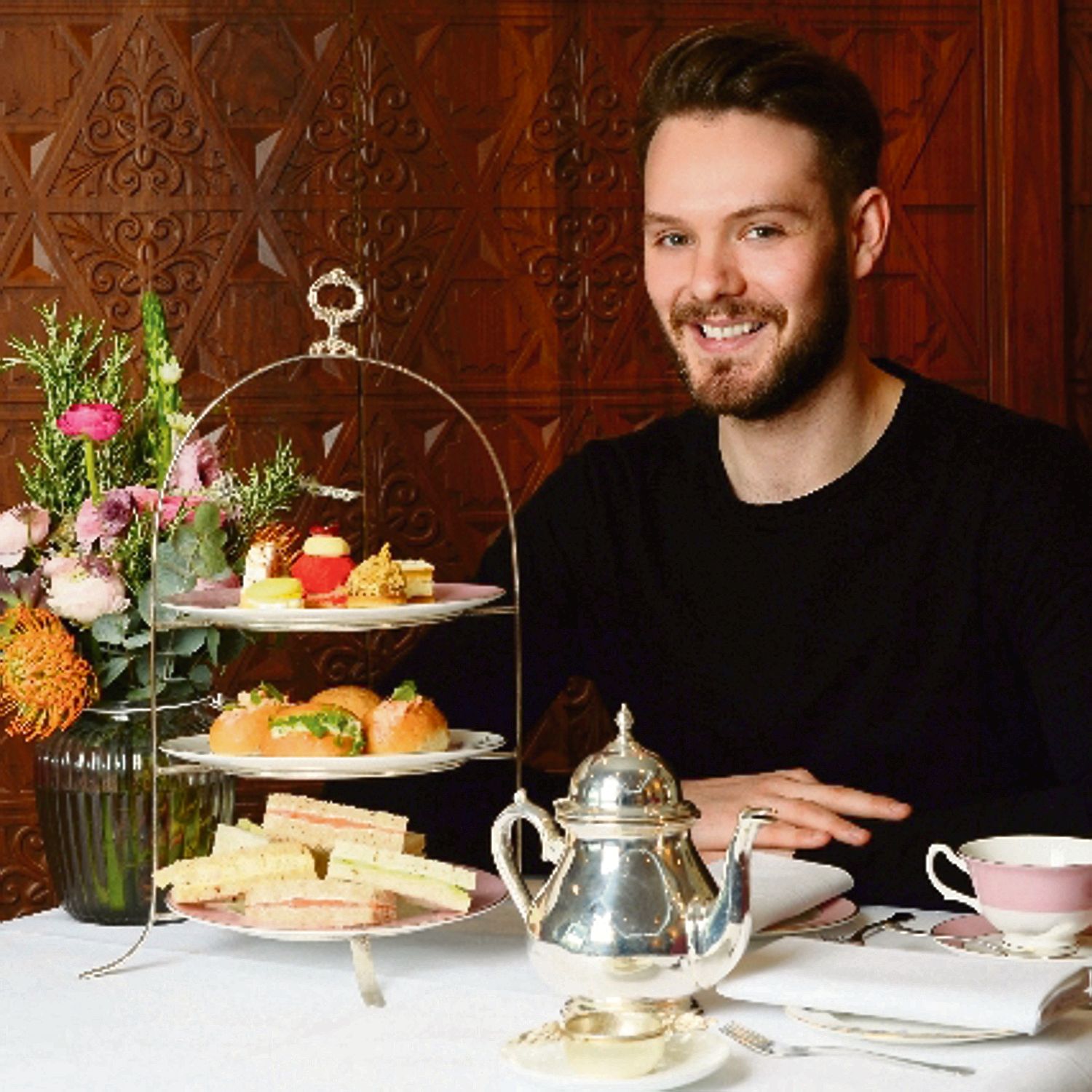 Tea bake  . . . John Whaite creating cakes for Queen's birthday celebrations