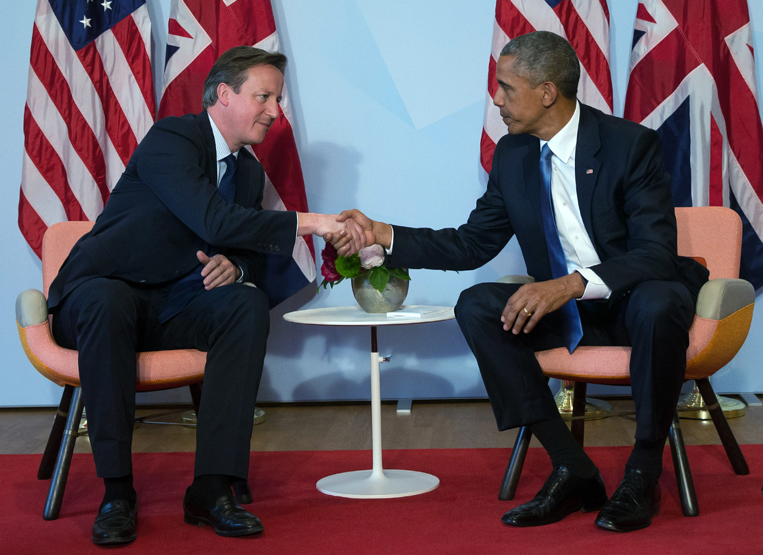 David Cameron and Obama